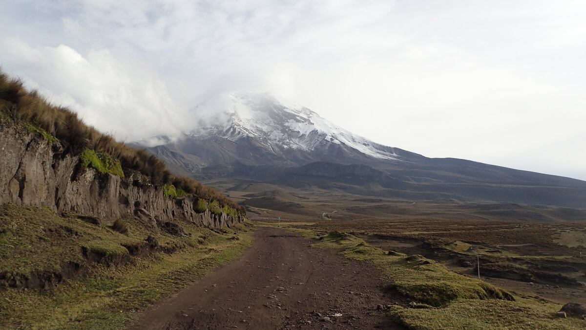 At Chimborazu volcano