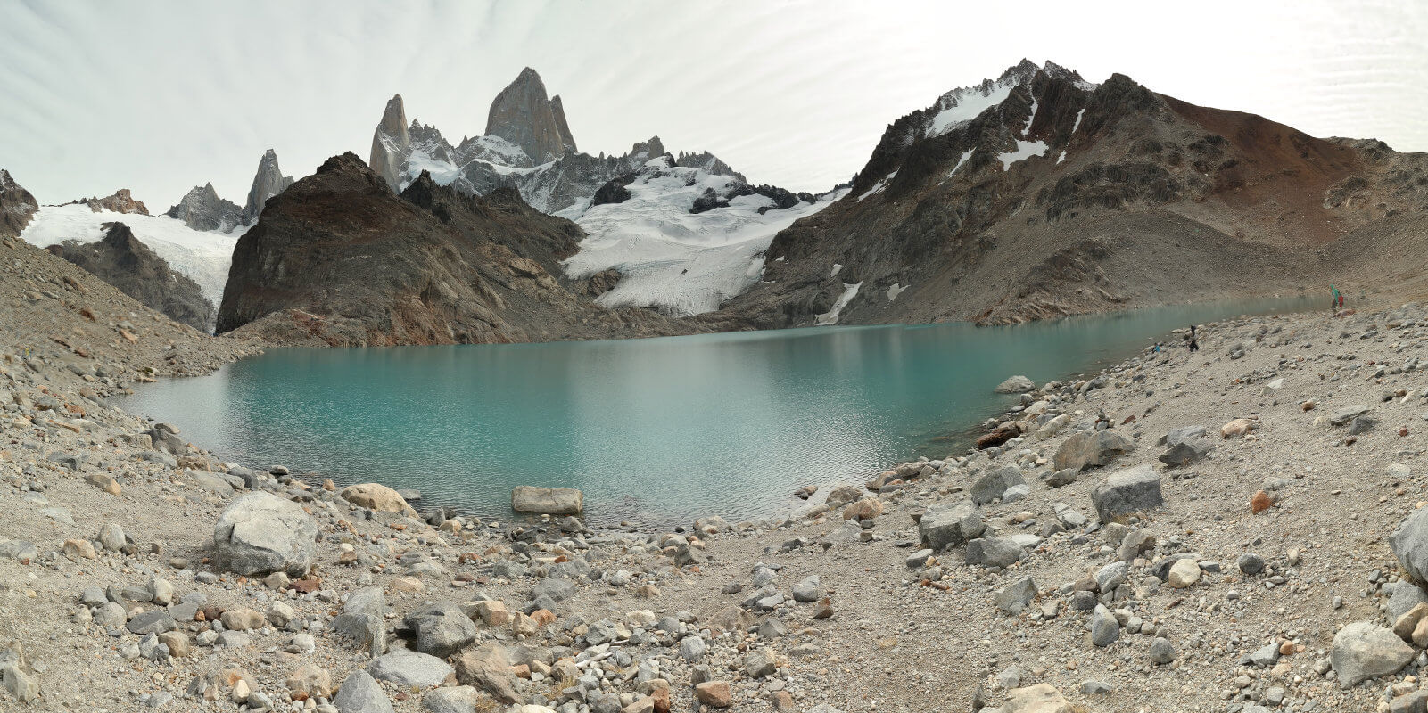 Panorama Fitz Roy at lake