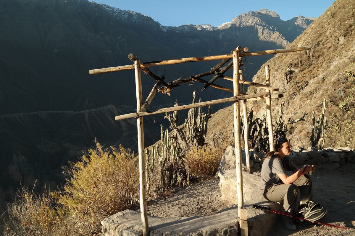 Colca Canyon 2nd day hot Way up