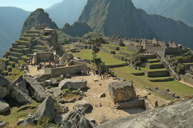 Thank God, there is a road blockade - Machu Pichu relaxed...