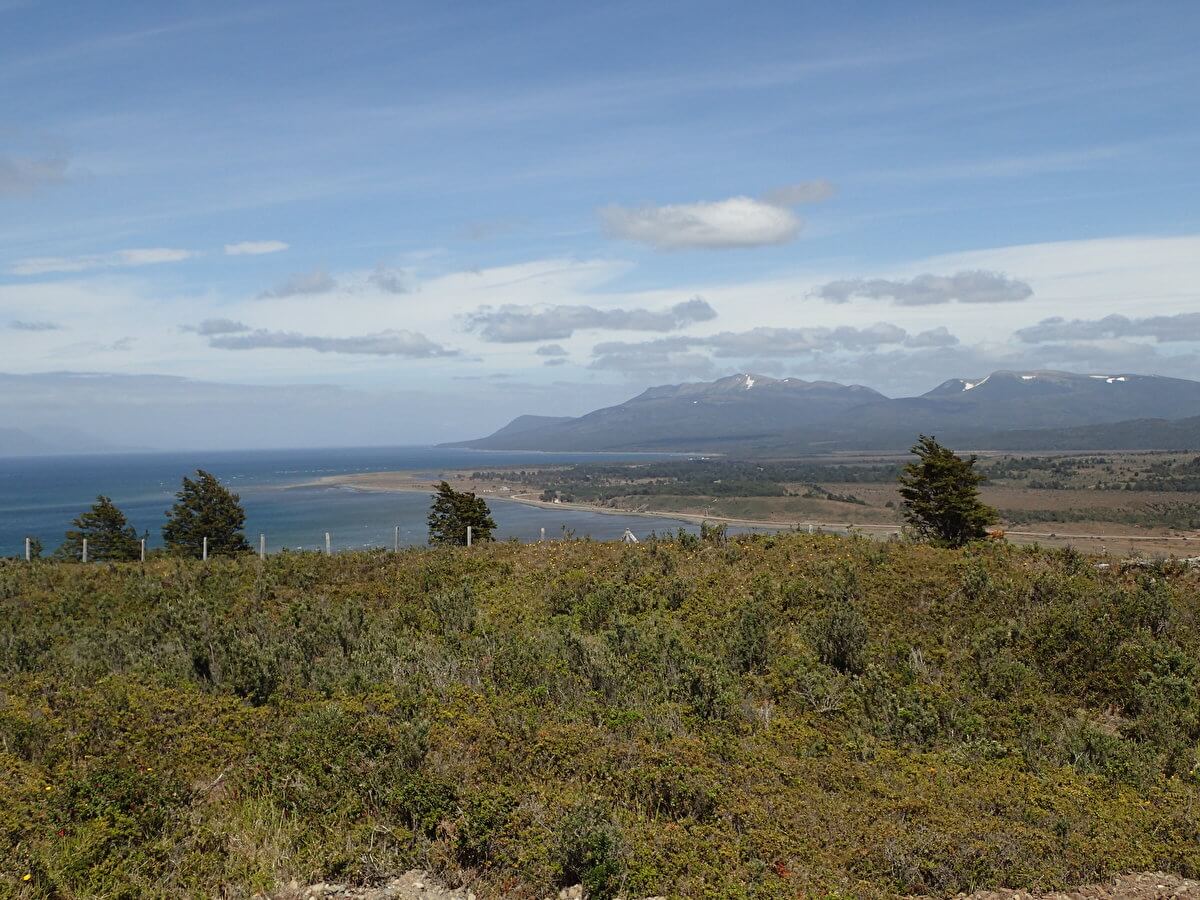View to Magellan Straight at Fuerte Bulnes