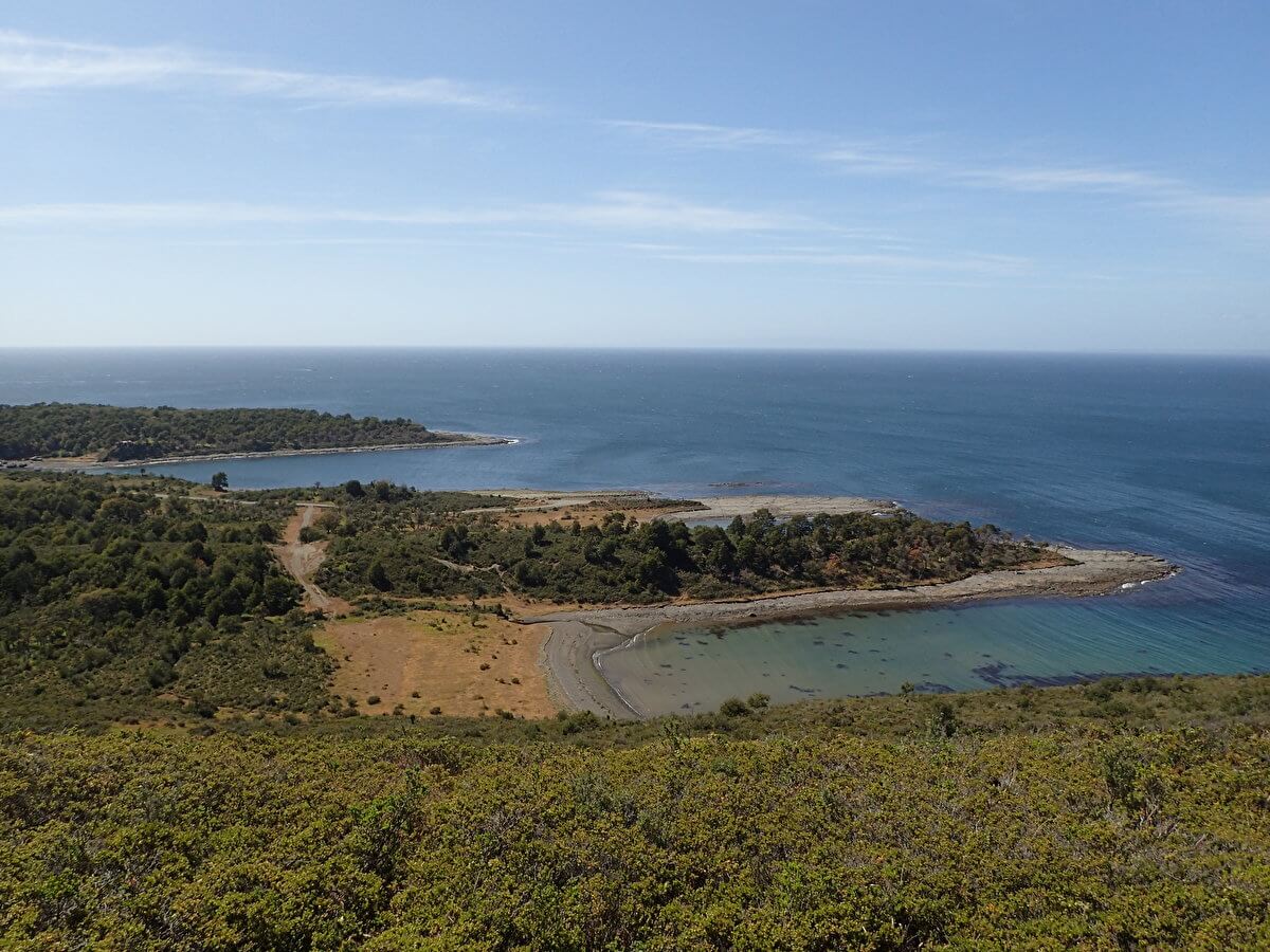 View to Magellan Straight at Fuerte Bulnes