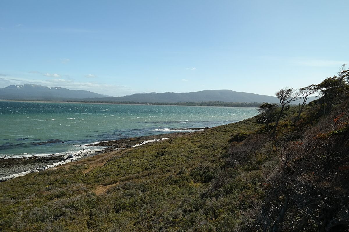 Coastal walk at Fuerte Bulnes