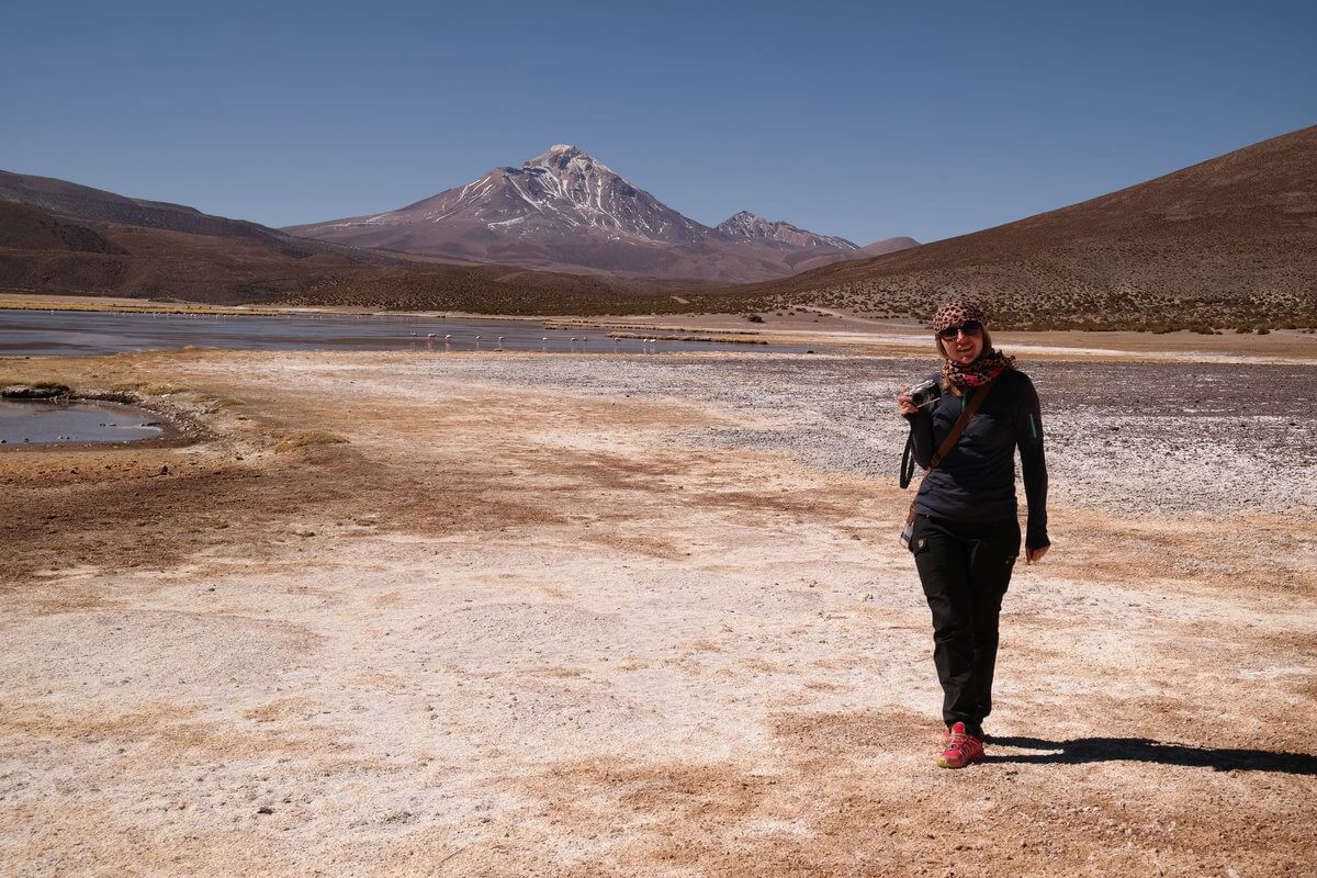 Katja at Isluga National Park