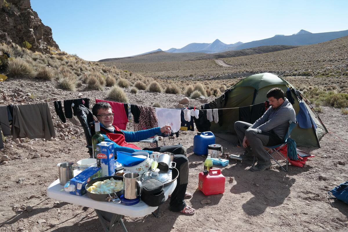 Camp at hot pool